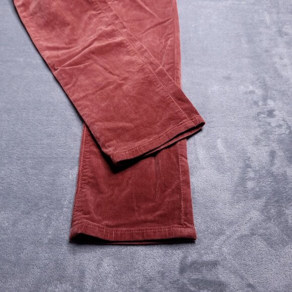 Adriano Goldschmied Womans The Stevie Slim Straight Corduroy Jeans 26 Rust Red - Picture 6 of 9